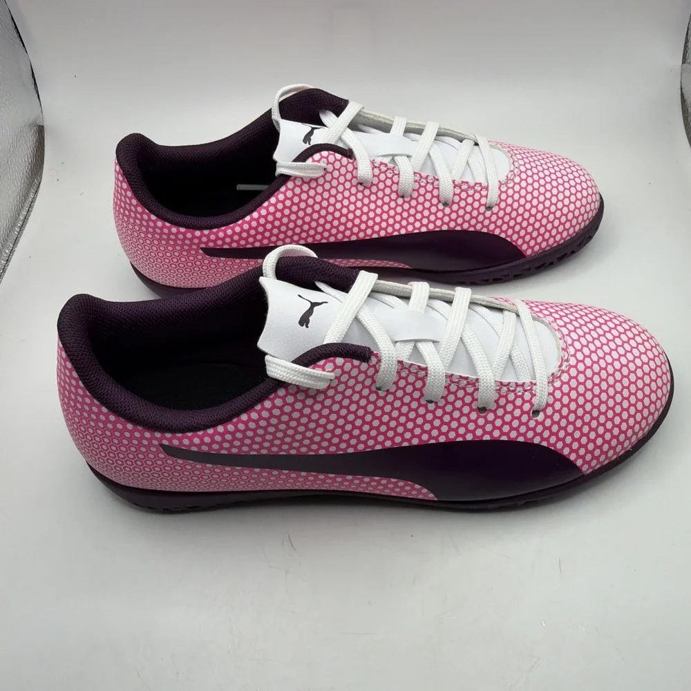 Puma Spirit FG Jr 104493 09‎ Soccer Cleat, Big Kid's Size 3.5, Pink NEW